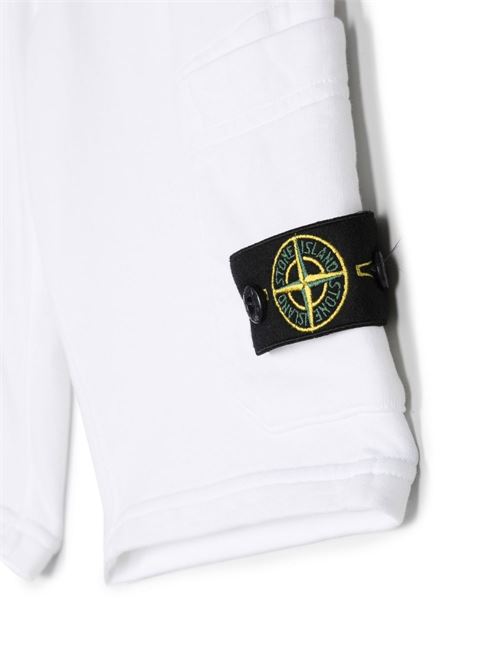 Shorts sportivo bianco STONE ISLAND KIDS | 781661840V0001